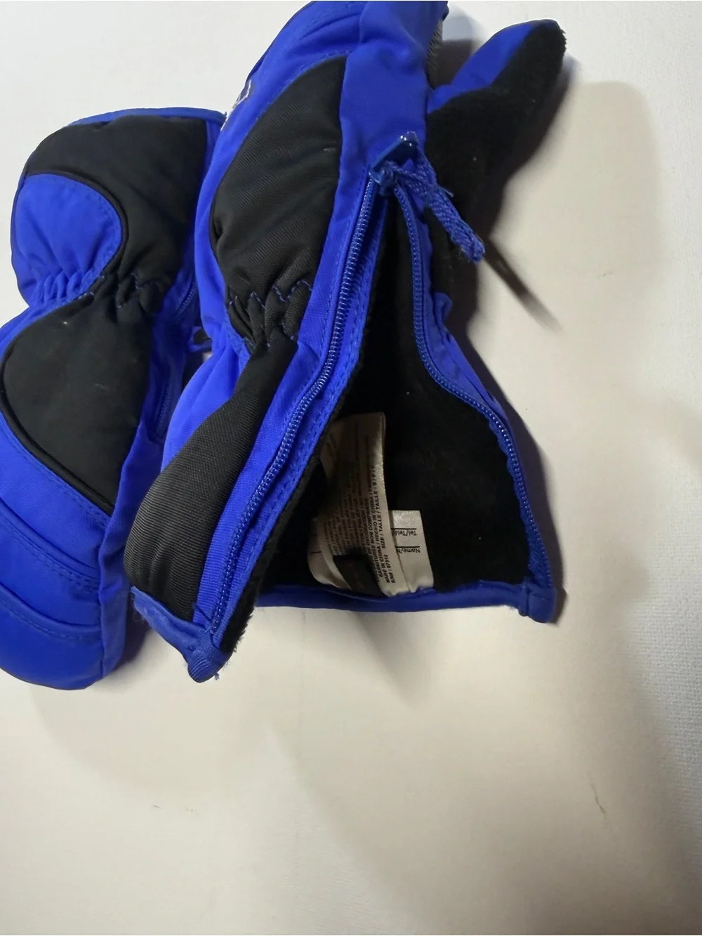 Head Blue and Black Kids Winter Mittens